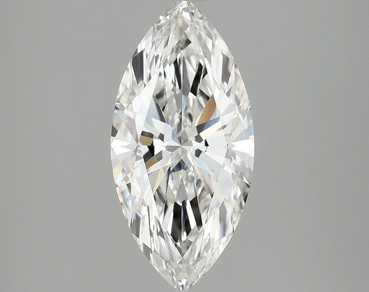 2.04 Carat Marquise Shaped Excellent Cut VVS2 IGI Certified Lab Grown Diamond