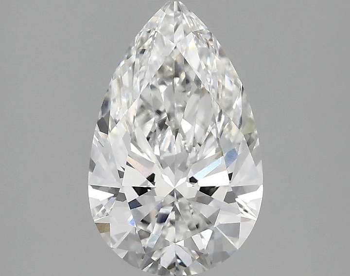 1.55 Carat Pear Shaped Ideal Cut VVS2 IGI Certified Lab Grown Diamond