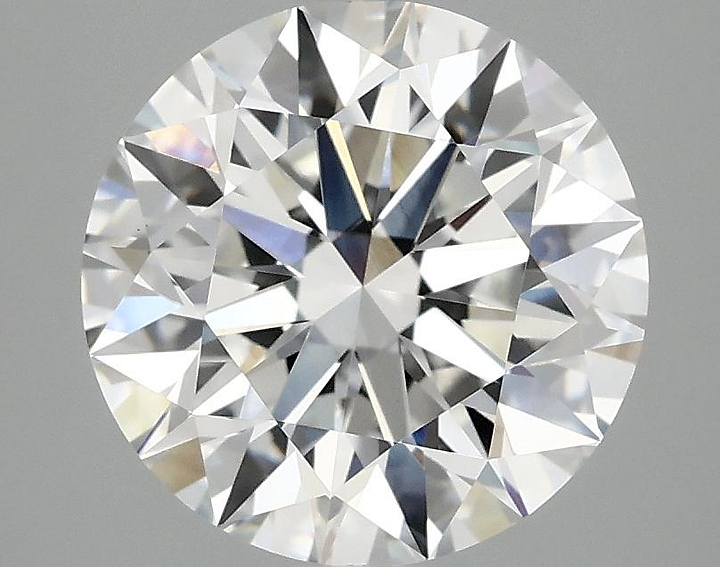 3.09 Carat Round Shaped Excellent Cut VVS2 IGI Certified Lab Grown Diamond