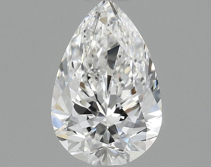 0.98 Carat Pear Shaped Excellent Cut VVS2 IGI Certified Lab Grown Diamond