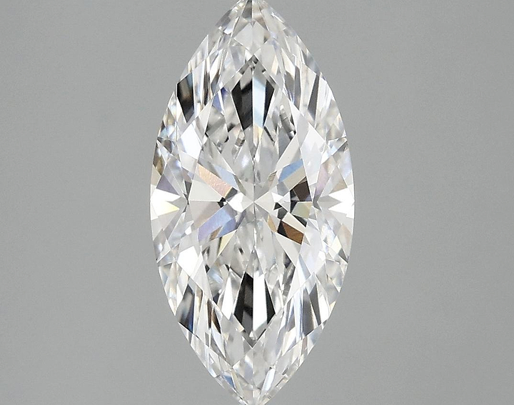 1.85 Carat Marquise Shaped Excellent Cut VVS2 IGI Certified Lab Grown Diamond