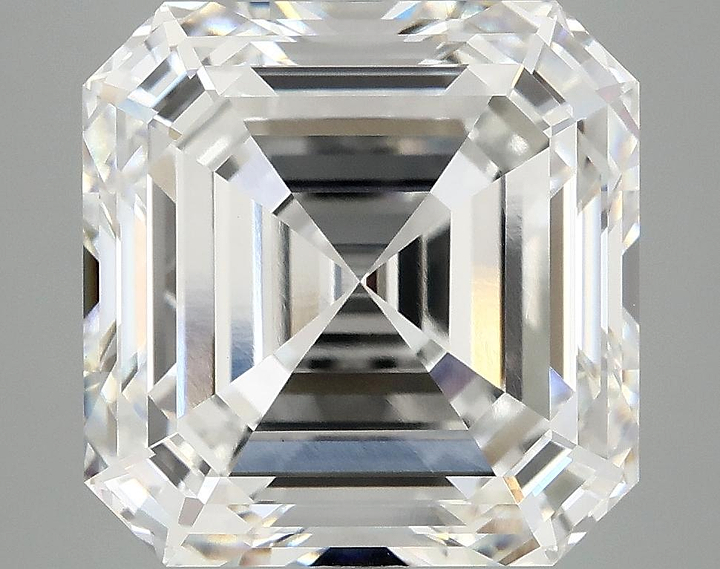 8.35 Carat Asscher Shaped Ideal Cut VVS2 IGI Certified Lab Grown Diamond