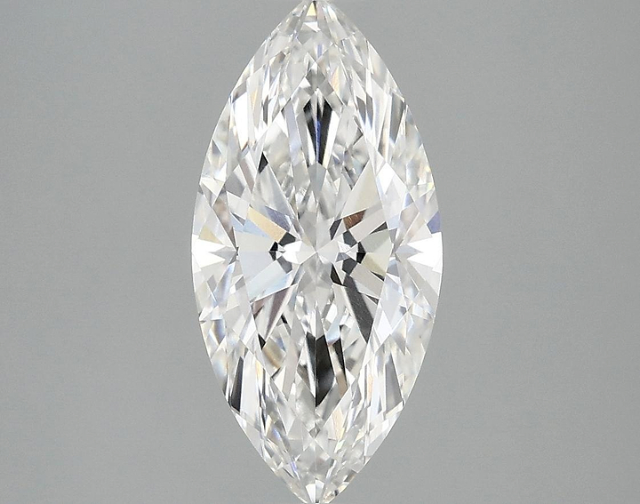 2.03 Carat Marquise Shaped Excellent Cut VVS2 IGI Certified Lab Grown Diamond