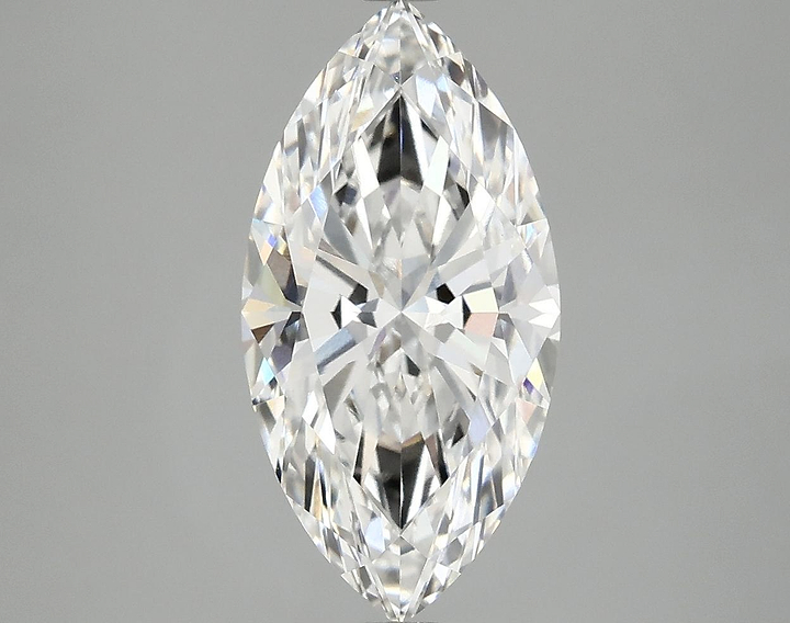 3.08 Carat Marquise Shaped Ideal Cut VVS2 IGI Certified Lab Grown Diamond