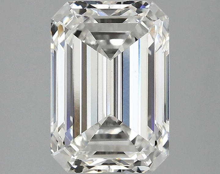 2.82 Carat Emerald Shaped Ideal Cut VVS2 IGI Certified Lab Grown Diamond