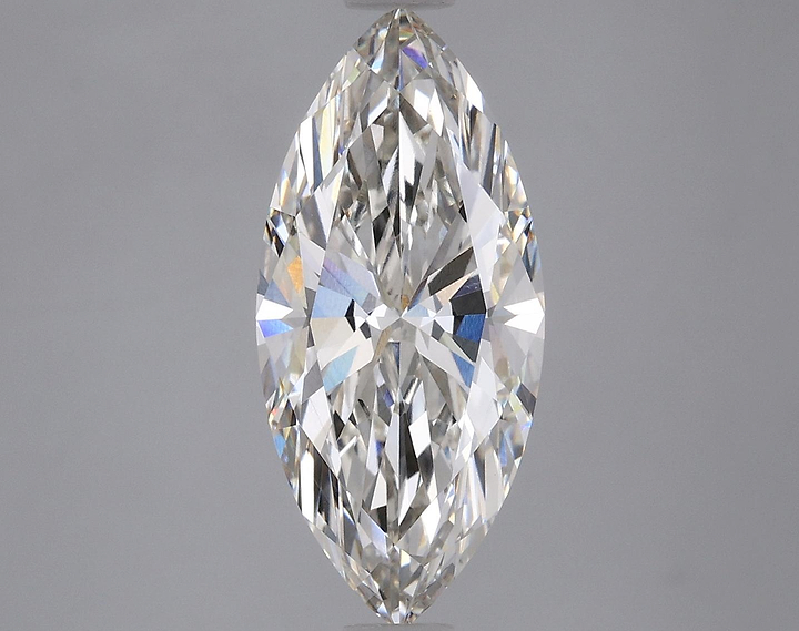 3.65 Carat Marquise Shaped Excellent Cut VVS2 IGI Certified Lab Grown Diamond