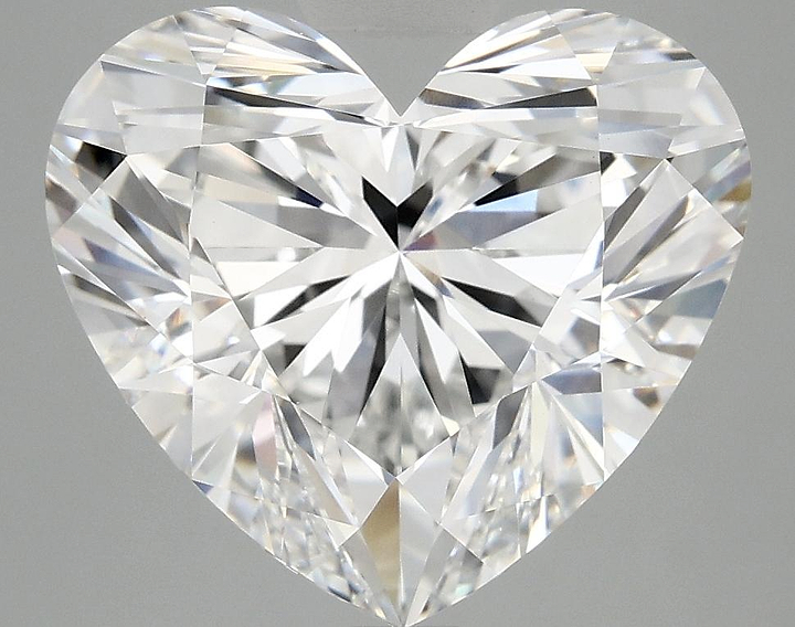6.12 Carat Heart Shaped Ideal Cut VVS2 IGI Certified Lab Grown Diamond