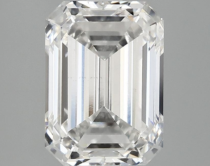 3.09 Carat Emerald Shaped Excellent Cut VS2 IGI Certified Lab Grown Diamond