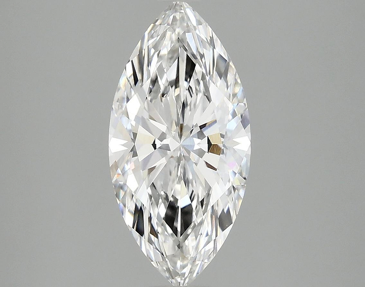 2.07 Carat Marquise Shaped Excellent Cut VVS2 IGI Certified Lab Grown Diamond