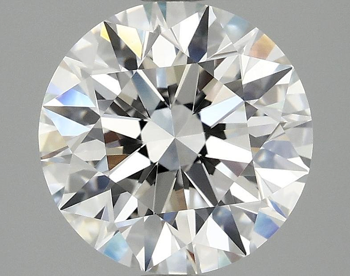 3.07 Carat Round Shaped Excellent Cut VVS2 IGI Certified Lab Grown Diamond
