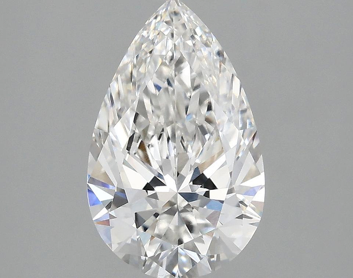 2.03 Carat Pear Shaped Ideal Cut VVS1 IGI Certified Lab Grown Diamond