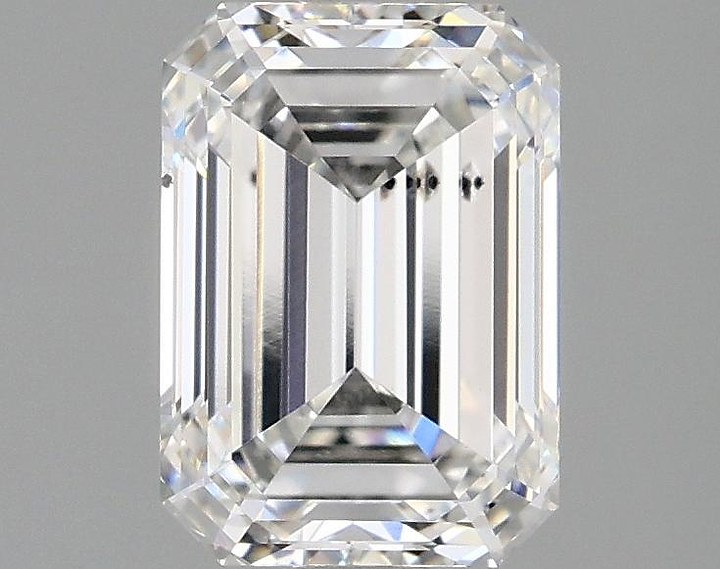 2.06 Carat Emerald Shaped Ideal Cut SI1 IGI Certified Lab Grown Diamond