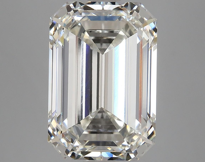 7.55 Carat Emerald Shaped Ideal Cut VVS2 IGI Certified Lab Grown Diamond