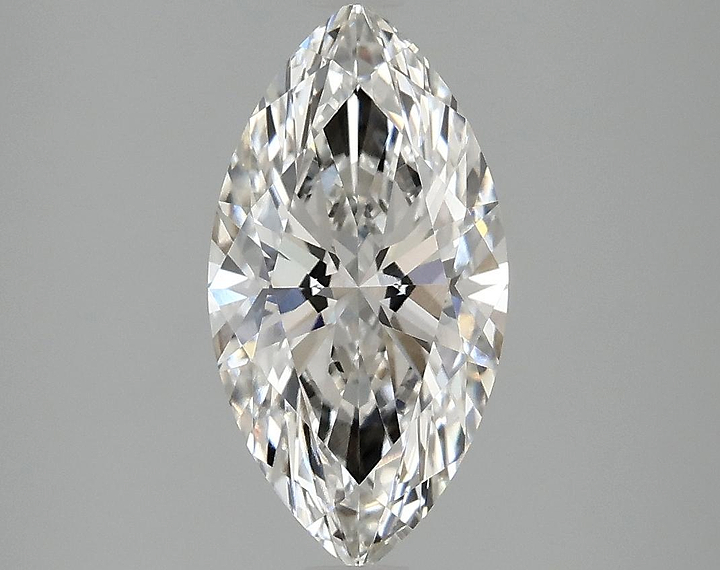 2.04 Carat Marquise Shaped Ideal Cut VVS2 IGI Certified Lab Grown Diamond