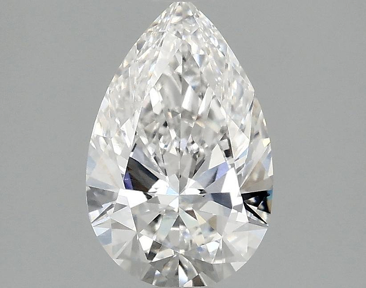 1.37 Carat Pear Shaped Ideal Cut VVS2 IGI Certified Lab Grown Diamond