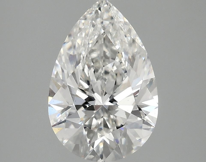 2.52 Carat Pear Shaped Excellent Cut VS2 IGI Certified Lab Grown Diamond