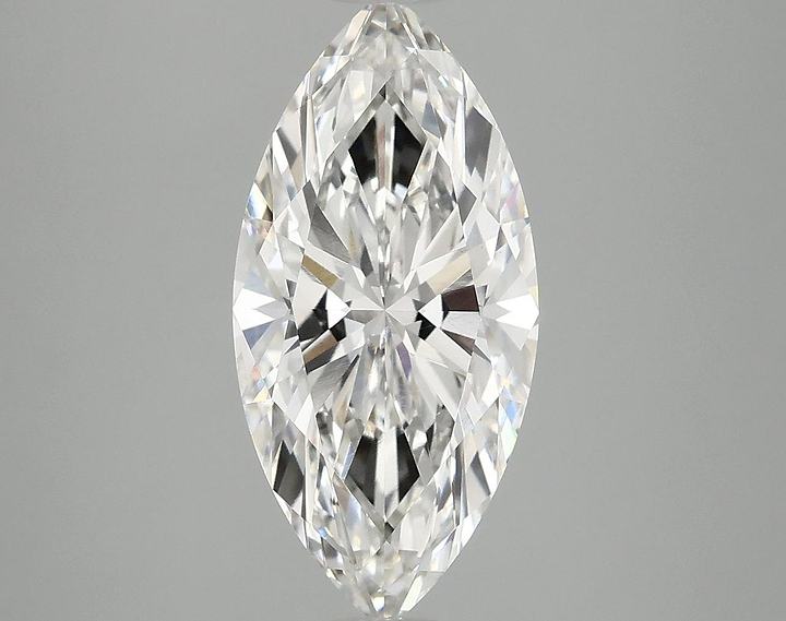 3.09 Carat Marquise Shaped Excellent Cut VVS2 IGI Certified Lab Grown Diamond