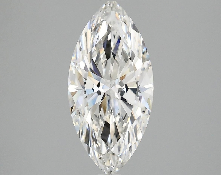 2.1 Carat Marquise Shaped Excellent Cut VVS2 IGI Certified Lab Grown Diamond