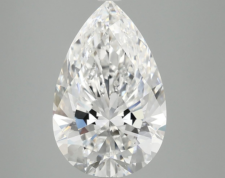 4.9 Carat Pear Shaped Ideal Cut VVS2 IGI Certified Lab Grown Diamond