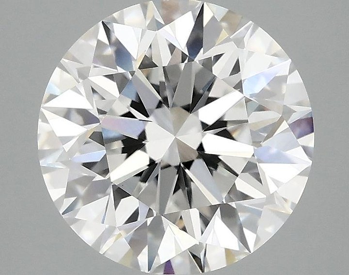 3.08 Carat Round Shaped Excellent Cut VVS2 IGI Certified Lab Grown Diamond