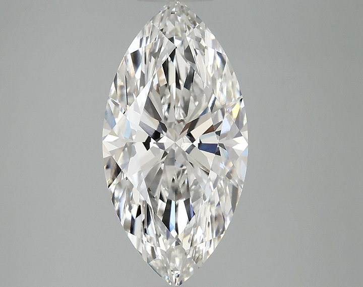 3.02 Carat Marquise Shaped Ideal Cut VVS2 IGI Certified Lab Grown Diamond