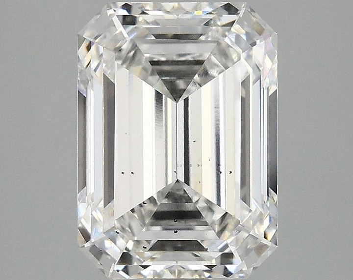3.09 Carat Emerald Shaped Excellent Cut SI1 IGI Certified Lab Grown Diamond