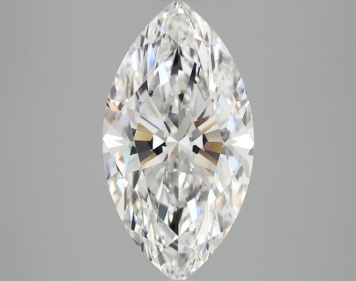 3.09 Carat Marquise Shaped Excellent Cut VVS2 IGI Certified Lab Grown Diamond