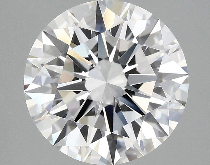 3.07 Carat Round Shaped Excellent Cut VVS2 IGI Certified Lab Grown Diamond