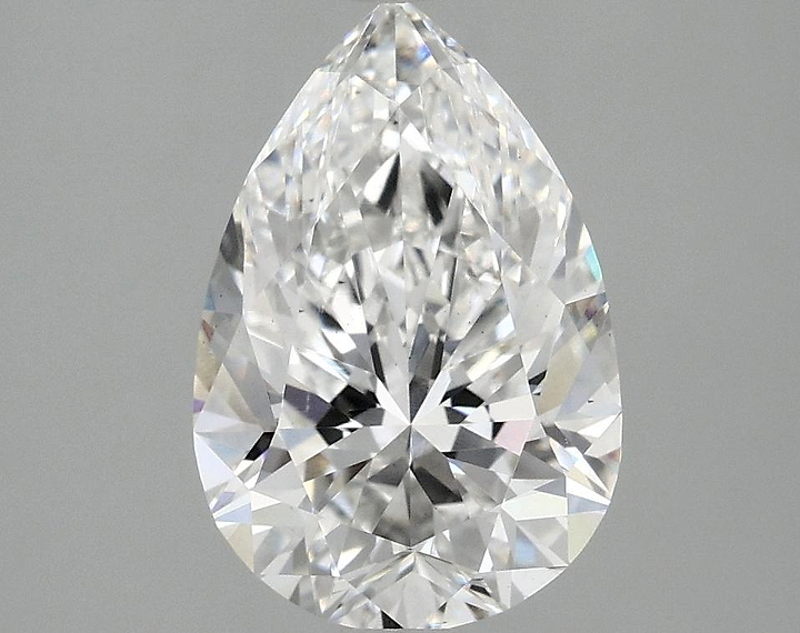 2.5 Carat Pear Shaped Excellent Cut VS2 IGI Certified Lab Grown Diamond