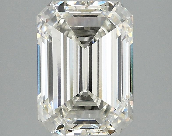 2.54 Carat Emerald Shaped Excellent Cut VVS2 IGI Certified Lab Grown Diamond