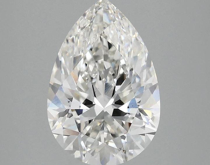 3.08 Carat Pear Shaped Excellent Cut VS1 IGI Certified Lab Grown Diamond