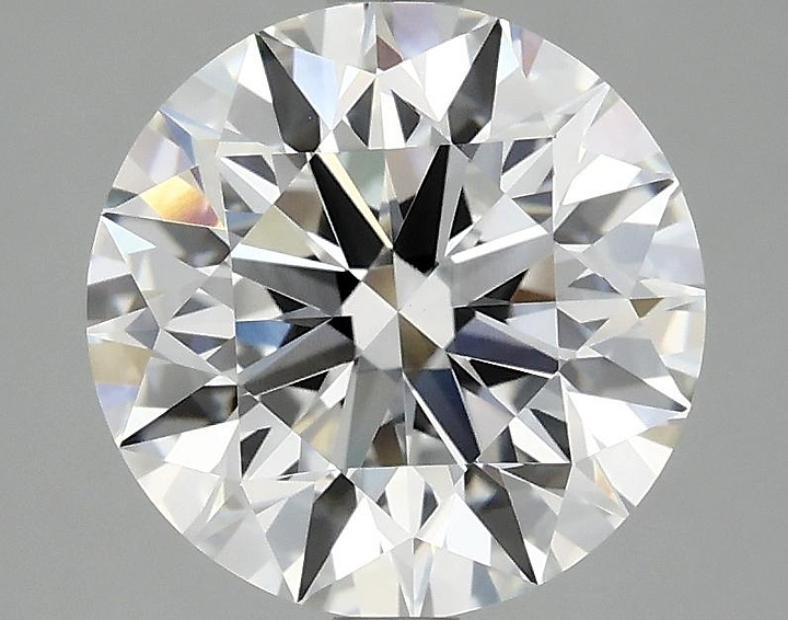 3.07 Carat Round Shaped Excellent Cut VVS2 IGI Certified Lab Grown Diamond
