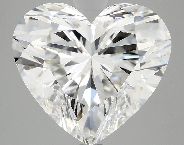 5.08 Carat Heart Shaped Ideal Cut VVS2 IGI Certified Lab Grown Diamond