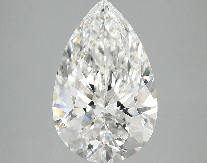 4.07 Carat Pear Shaped Ideal Cut VVS2 IGI Certified Lab Grown Diamond