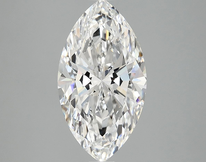 3.1 Carat Marquise Shaped Excellent Cut VVS2 IGI Certified Lab Grown Diamond