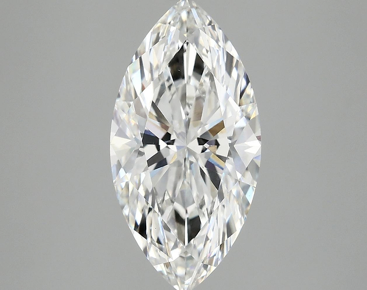 3.09 Carat Marquise Shaped Ideal Cut VVS2 IGI Certified Lab Grown Diamond