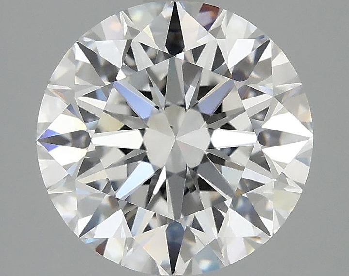 3.08 Carat Round Shaped Ideal Cut VVS2 IGI Certified Lab Grown Diamond