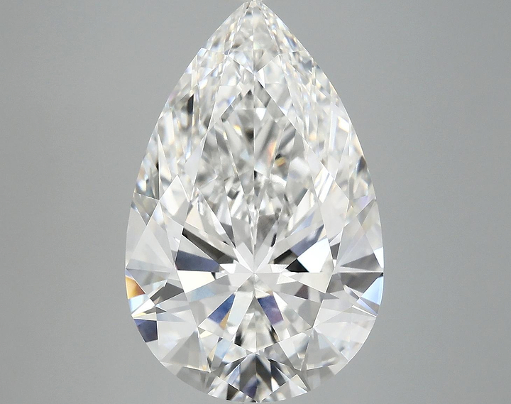7.14 Carat Pear Shaped Ideal Cut VVS2 IGI Certified Lab Grown Diamond
