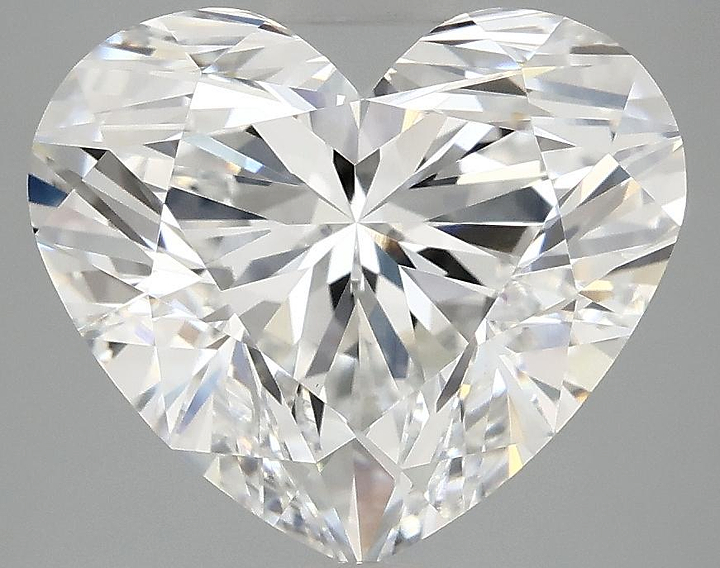 5.06 Carat Heart Shaped Excellent Cut VVS2 IGI Certified Lab Grown Diamond