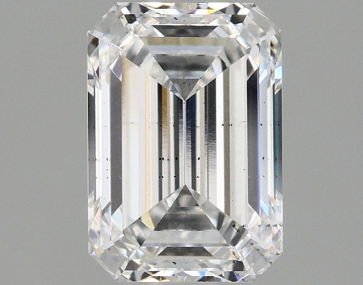 2.06 Carat Emerald Shaped Ideal Cut SI1 IGI Certified Lab Grown Diamond