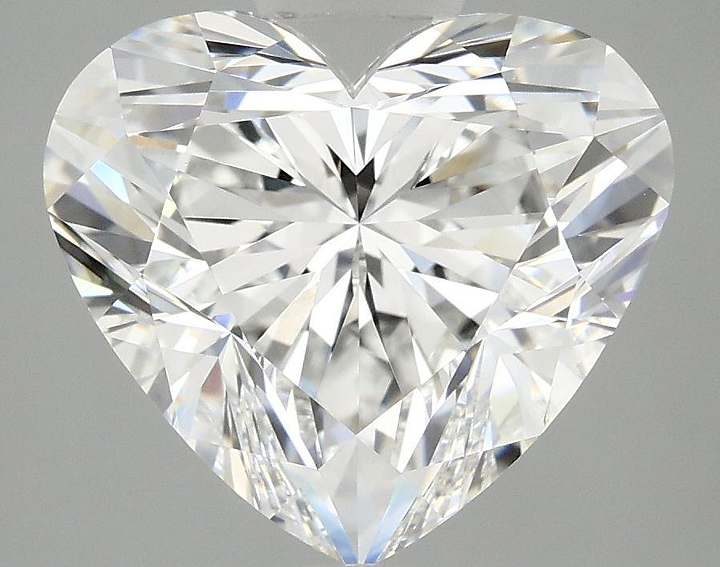 5.05 Carat Heart Shaped Ideal Cut VVS2 IGI Certified Lab Grown Diamond