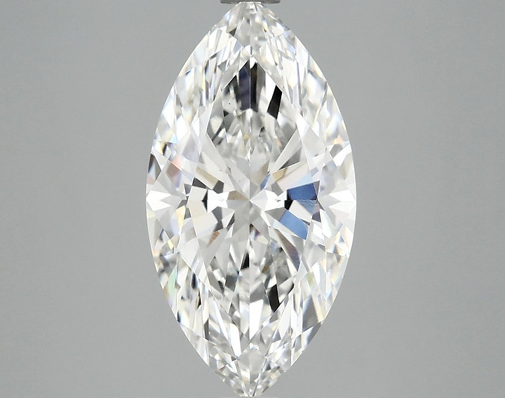 3.07 Carat Marquise Shaped Ideal Cut VVS2 IGI Certified Lab Grown Diamond