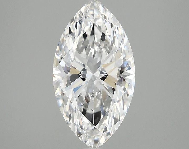 2.07 Carat Marquise Shaped Excellent Cut VVS2 IGI Certified Lab Grown Diamond