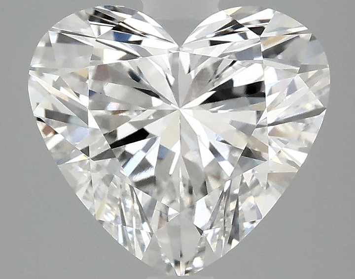 3.08 Carat Heart Shaped Ideal Cut VS2 IGI Certified Lab Grown Diamond