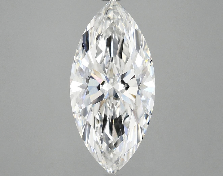 3.09 Carat Marquise Shaped Excellent Cut VVS2 IGI Certified Lab Grown Diamond