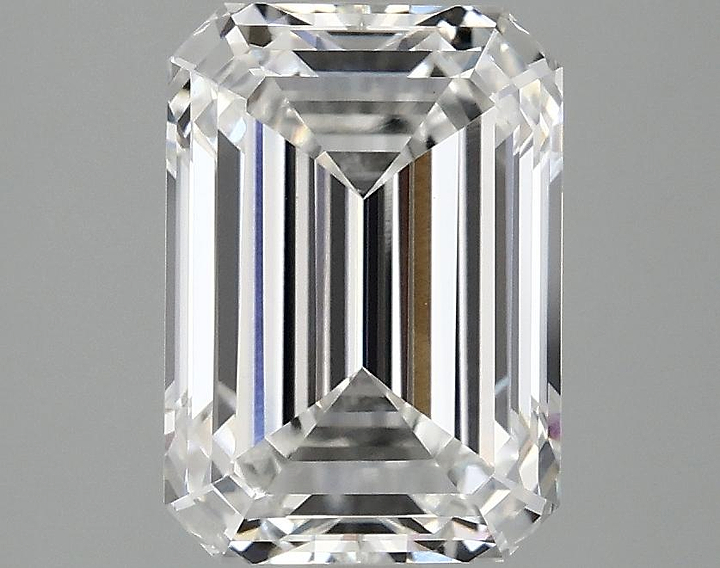 3.03 Carat Emerald Shaped Ideal Cut VVS2 IGI Certified Lab Grown Diamond