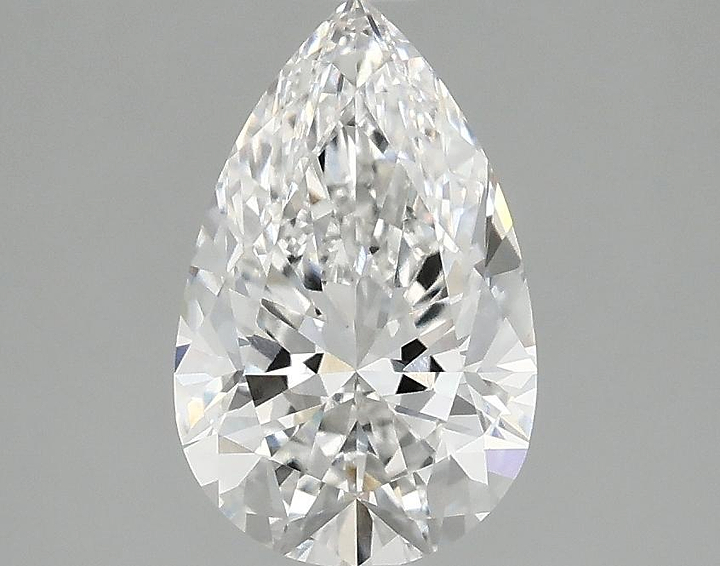 1.57 Carat Pear Shaped Ideal Cut VVS2 IGI Certified Lab Grown Diamond