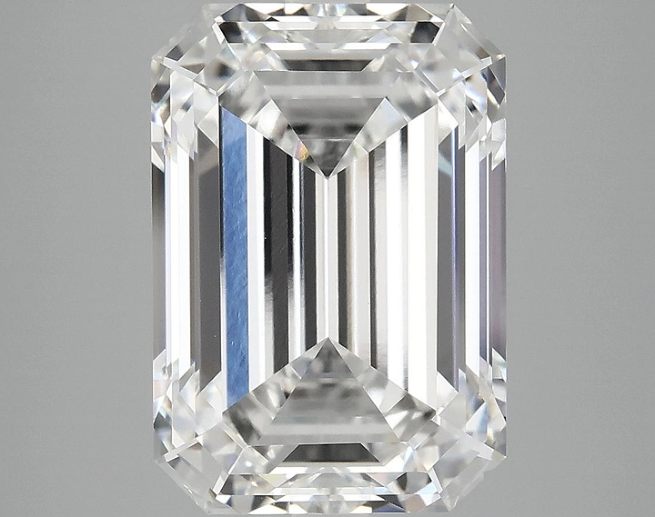 7.2 Carat Emerald Shaped Ideal Cut VVS2 IGI Certified Lab Grown Diamond