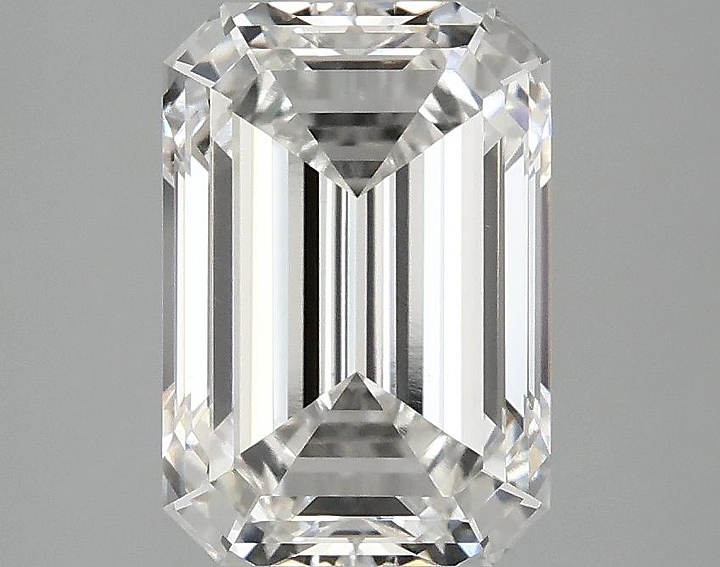 3.09 Carat Emerald Shaped Ideal Cut VVS2 IGI Certified Lab Grown Diamond