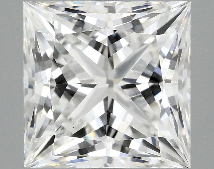 2.59 Carat Princess Shaped Ideal Cut VVS2 IGI Certified Lab Grown Diamond